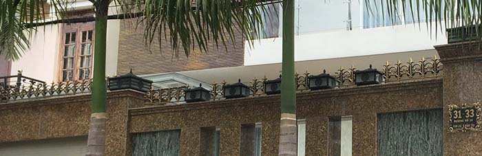 mẫu chông rào nhôm đúc đơn giản